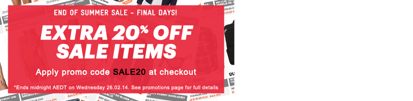 Sale Up to 70% OFF + Extra 20% off Sale items @ Surfstitch