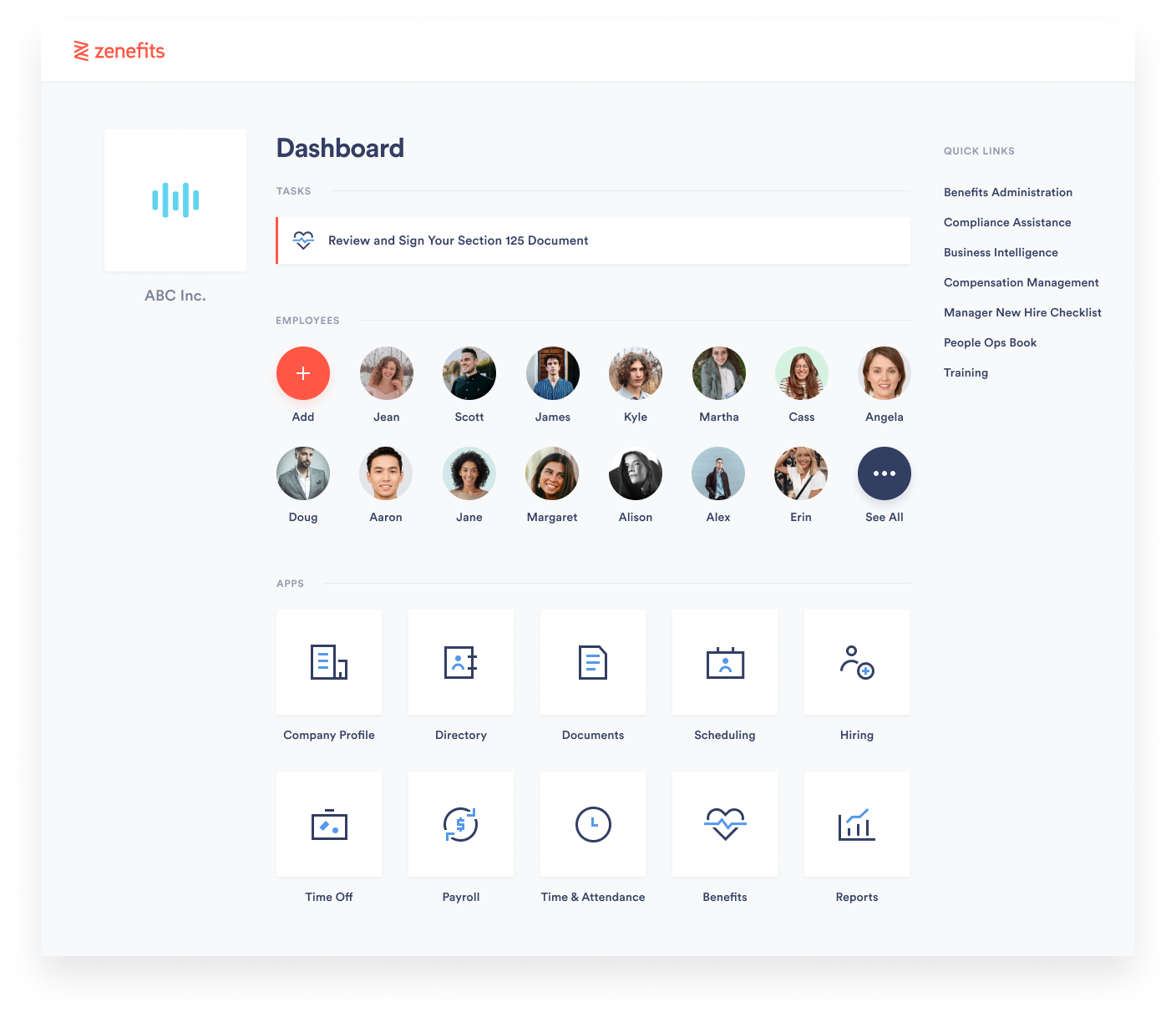 People Operations Tools for HR, Payroll and Benefits | Zenefits