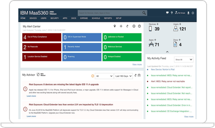 IBM MaaS360 with Watson™ screenshot