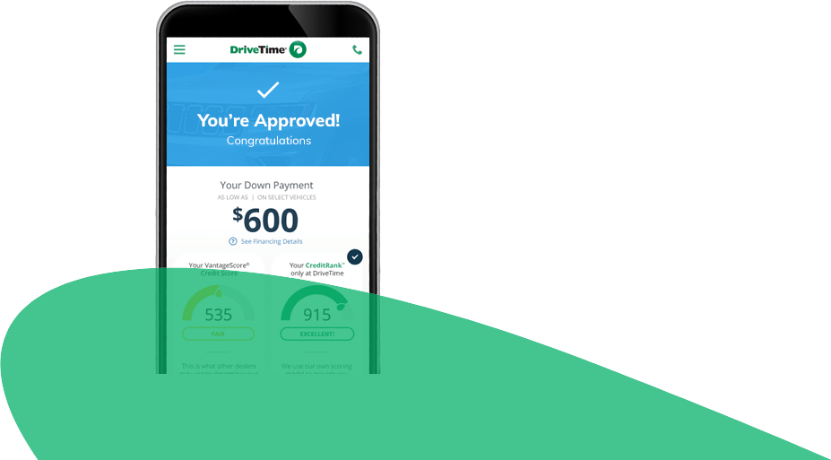 Drivetime Used Cars Financing Online Roval Certificate